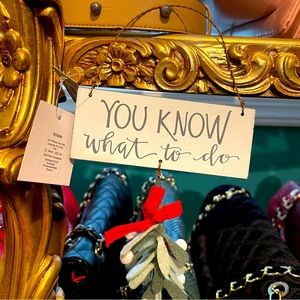 Mistletoe “sign” ornament🎄